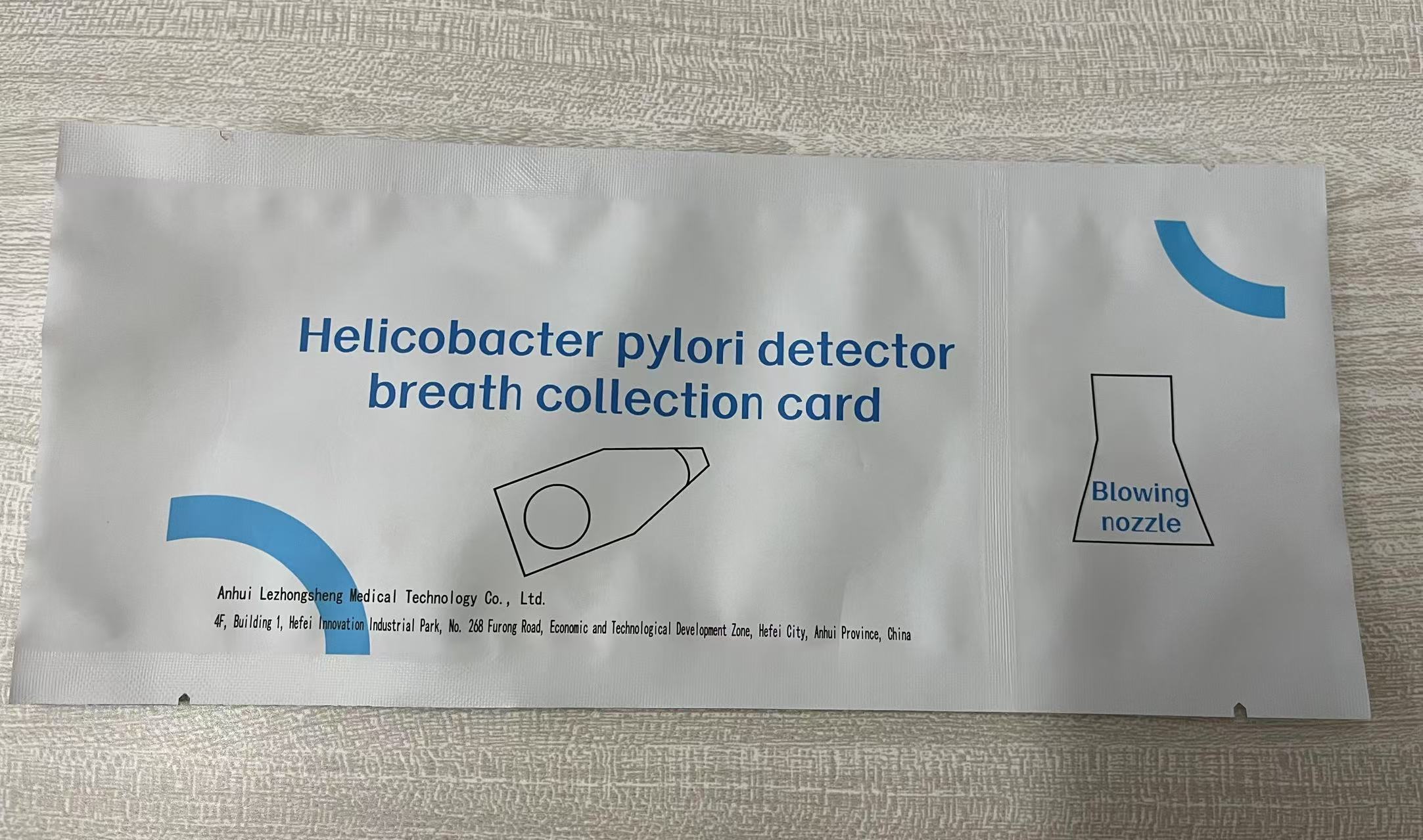 Helicobacter Pylori Breath Collection Card